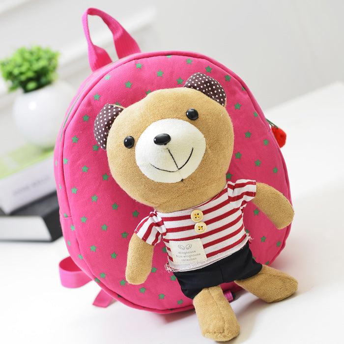 Cute Baby Backpack Anti - lost Bear Cartoon - Amazitshop