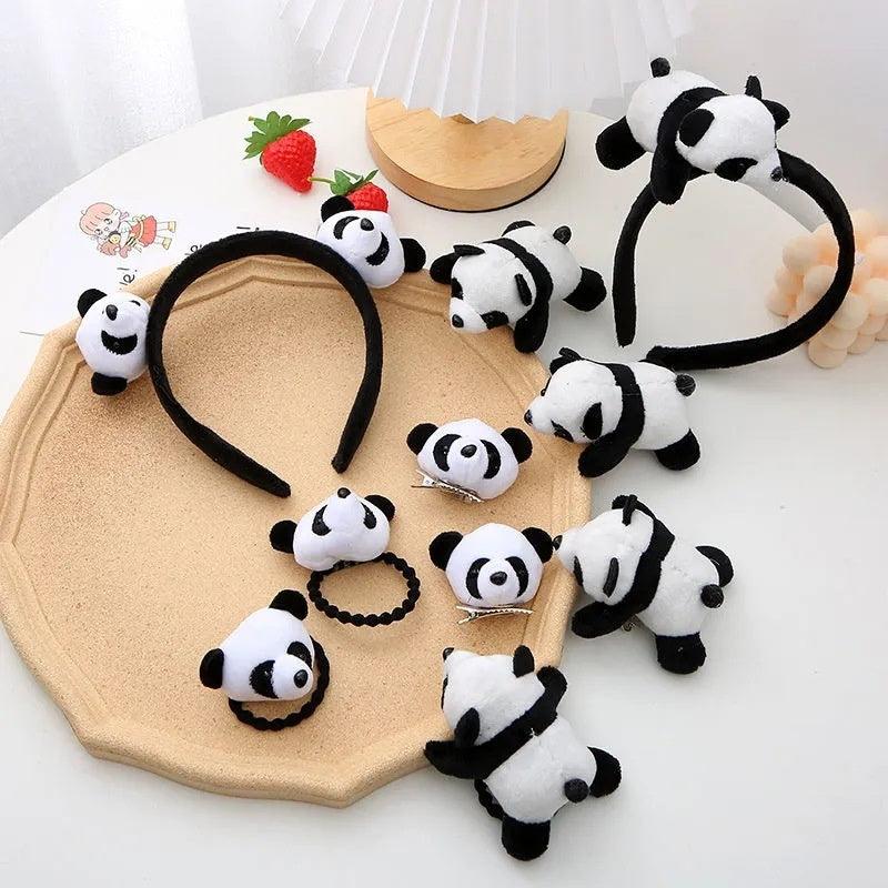 Cute Cartoon Plush Panda Headband Hair Accessories - Amazitshop