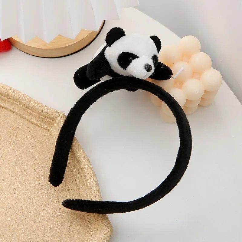 Cute Cartoon Plush Panda Headband Hair Accessories - Amazitshop
