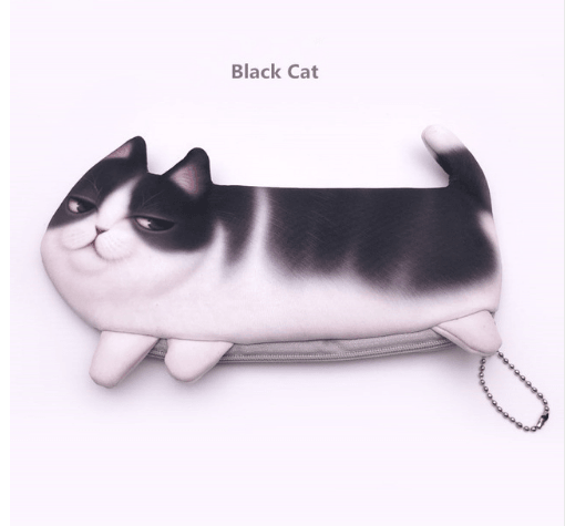 Cute Cat Makeup Case Travel Organizer Cosmetic Bags Neceser Toiletry Cosmetic Pencil Case 3D Printing Storage Pouch Gifts - Amazitshop