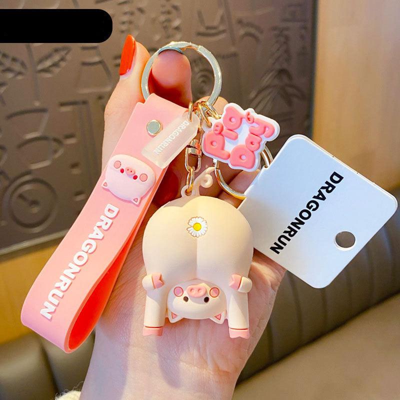 Cute Original Pig Chrysanthemum Keychain Trend Keychain - Amazitshop