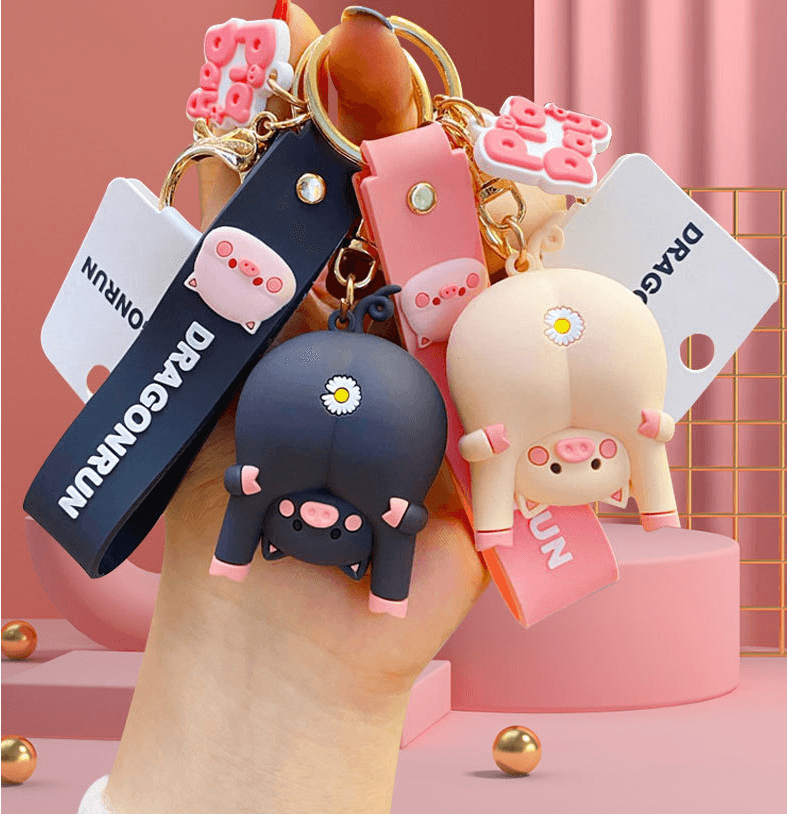 Cute Original Pig Chrysanthemum Keychain Trend Keychain - Amazitshop
