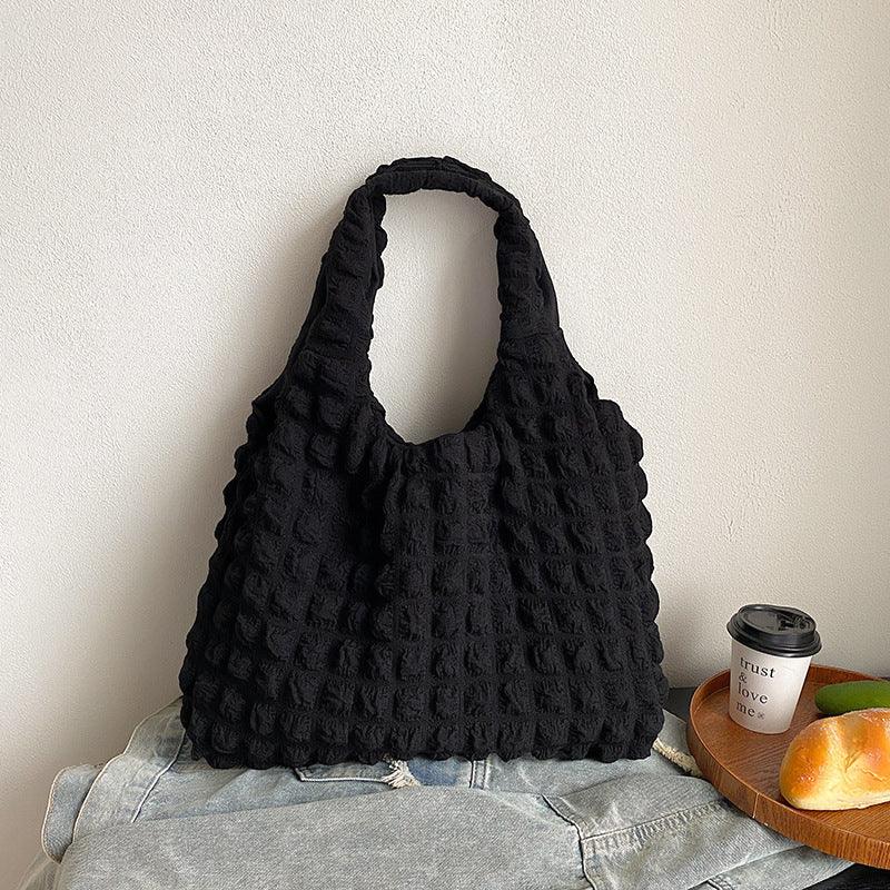 Cute Pleated Puff Shouder Bag Women Large - capacity Cloud Armpit Bag Winter Fashion Handbags Girls - Amazitshop