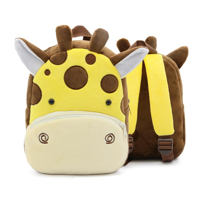 Cute Plush Backpacks Kindergarten Cartoon School Bags Children Animal Toys Bag - Amazitshop