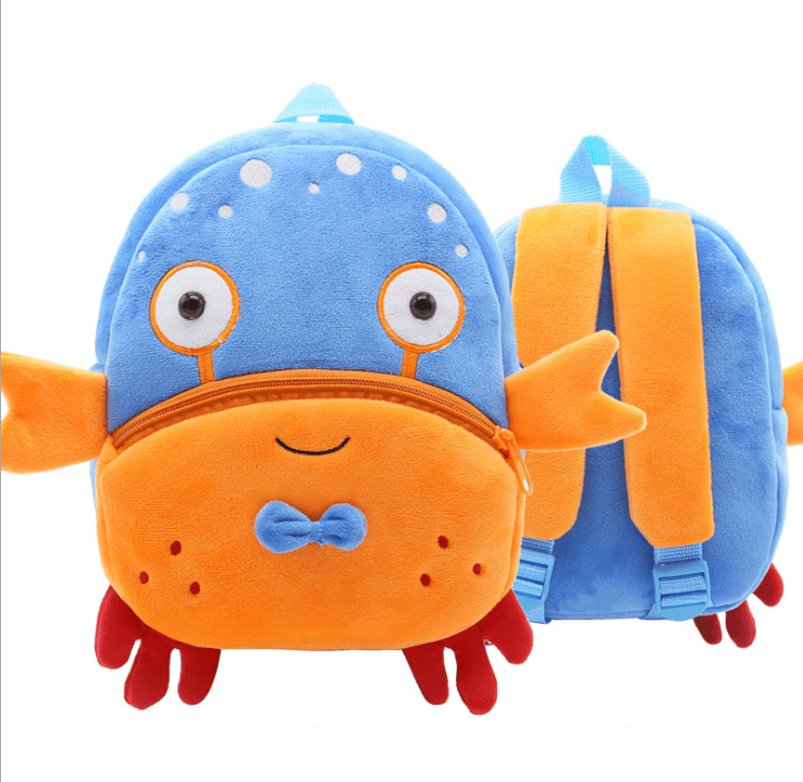 Cute Plush Backpacks Kindergarten Cartoon School Bags Children Animal Toys Bag - Amazitshop