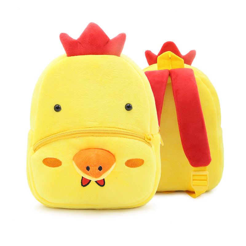 Cute Plush Backpacks Kindergarten Cartoon School Bags Children Animal Toys Bag - Amazitshop