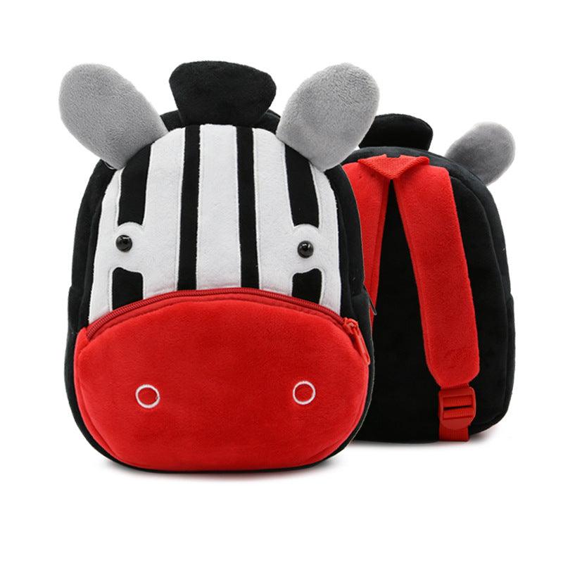 Cute Plush Backpacks Kindergarten Cartoon School Bags Children Animal Toys Bag - Amazitshop