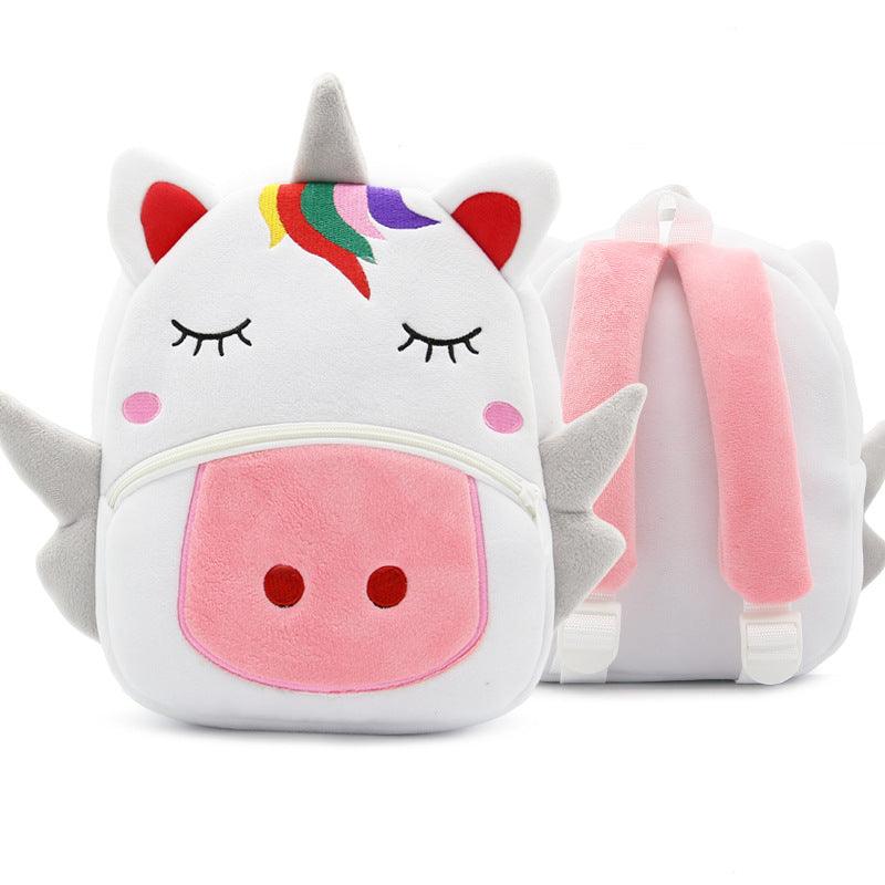 Cute Plush Backpacks Kindergarten Cartoon School Bags Children Animal Toys Bag - Amazitshop