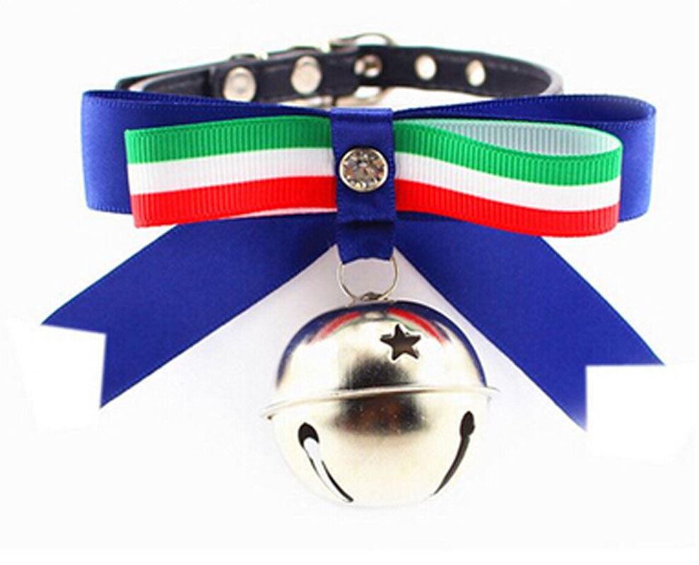 Cute Puppy Kitten Dogs Cat Pet Bow Tie Bell Bowtie Adjustable Bowknot Collars Pet Products Dog Accessories - Amazitshop