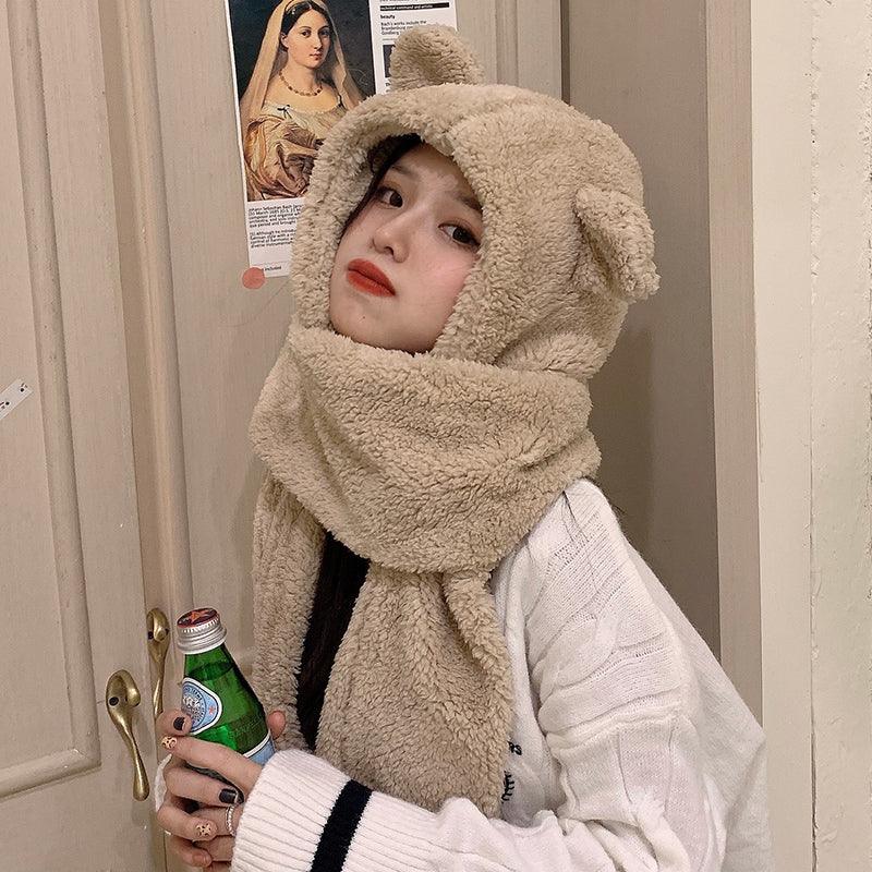 Cute winter plush scarf in autumn and winter - Amazitshop