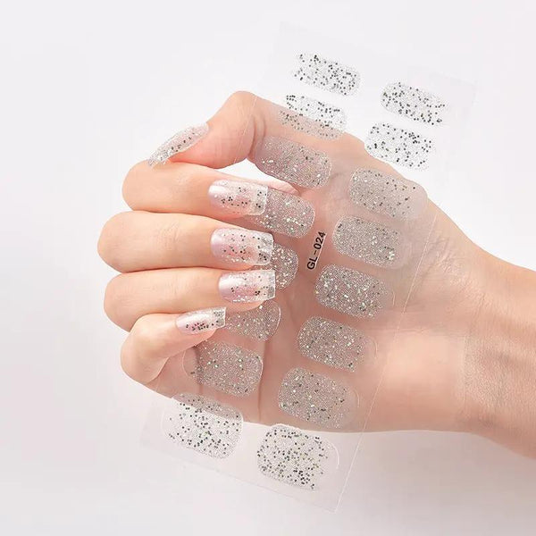 Gilding Cat's Eye Letter Color Nail Sticker by amazitshop