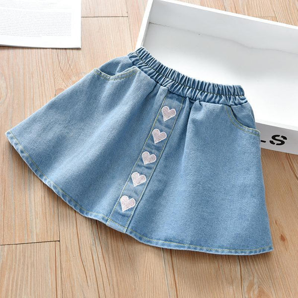 Denim Skirts, Children's Western Style Outer Skirts - Amazitshop