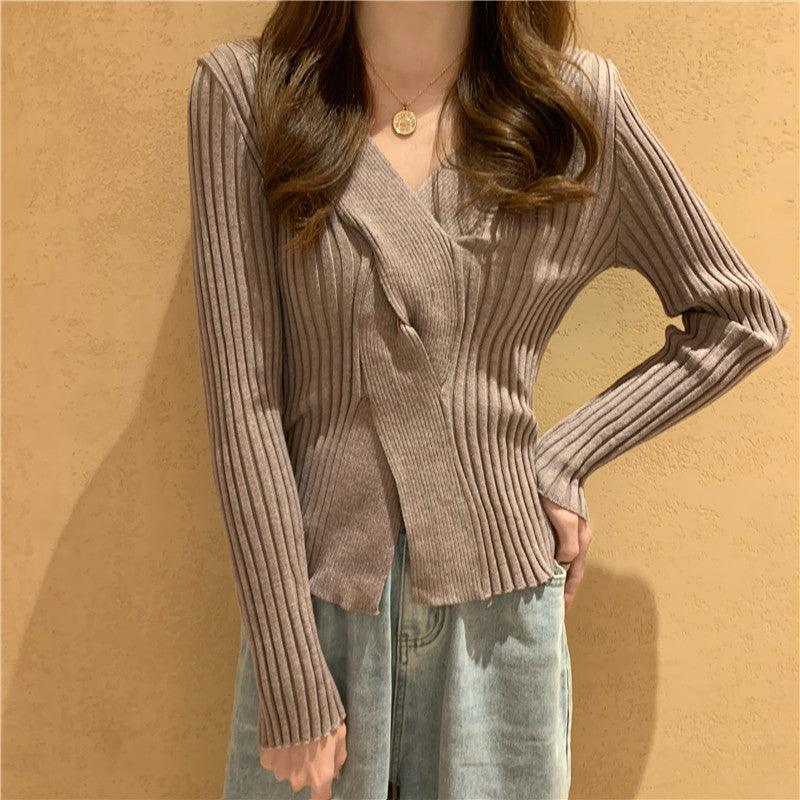 Design cross knit sweater - Amazitshop