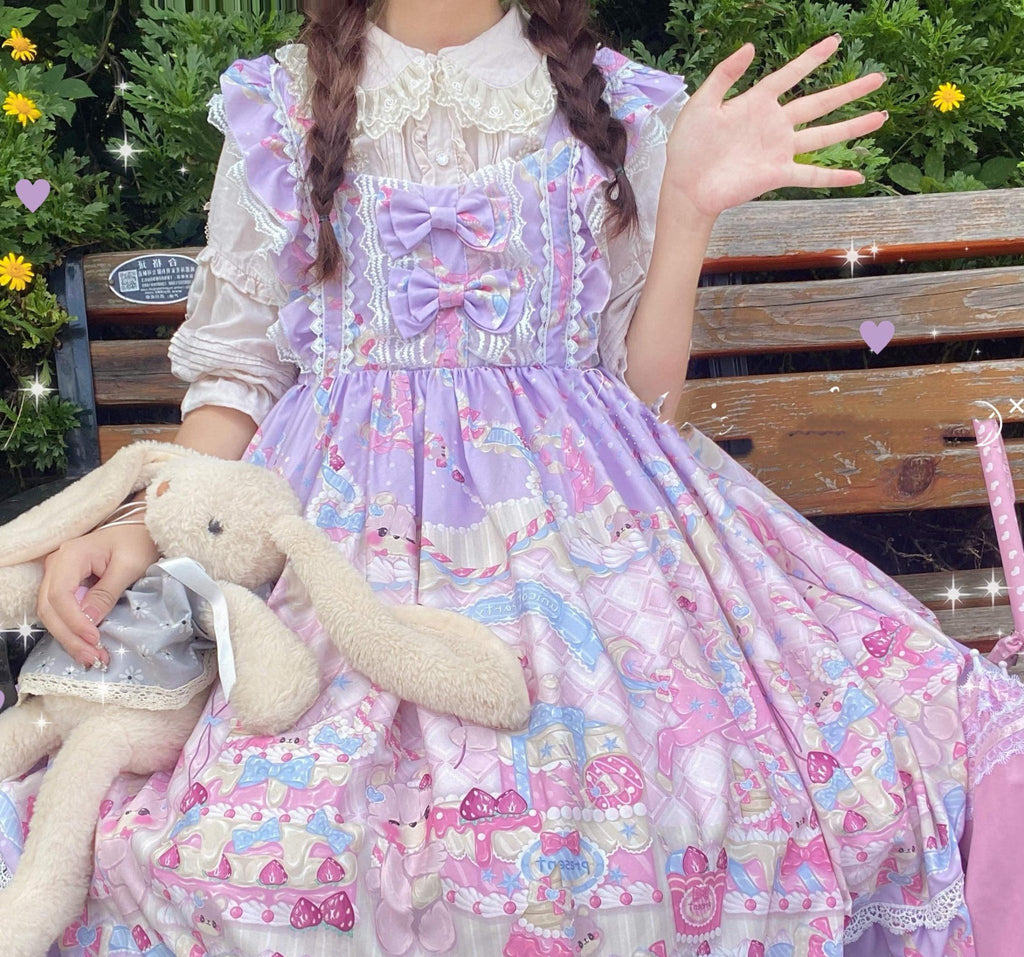 Dessert Party Suspenders Jsk Summer Dress - Amazitshop