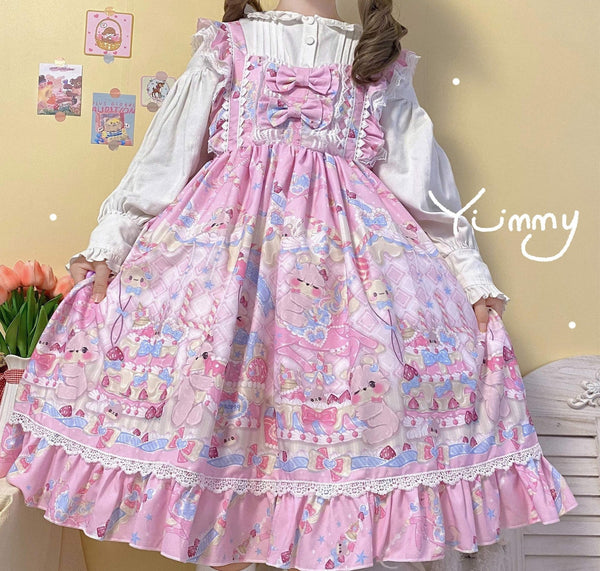 Dessert Party Suspenders Jsk Summer Dress - Amazitshop