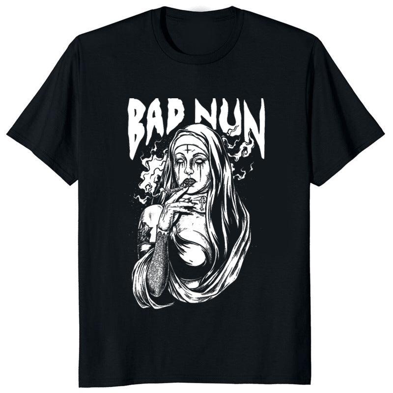 Devil Unholy Nun Tshirt 3D Print Tops Men Women Unisex T-Shirt - Amazitshop