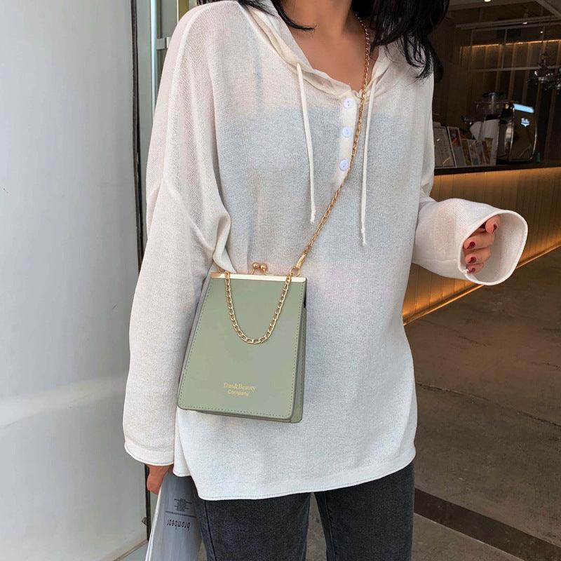 Diagonal Mobile Phone Bag Korean Casual Ladies Wallet Large - capacity Chain Clip Buckle Shoulder Mini Bag - Amazitshop