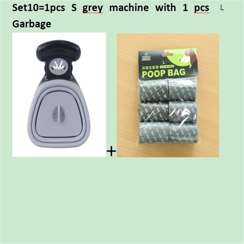 Dog Pet Travel Foldable Pooper Scooper With 1 Roll Decomposable bags Poop Scoop Clean Pick Up Excreta Cleaner Epacket Shipping - Amazitshop