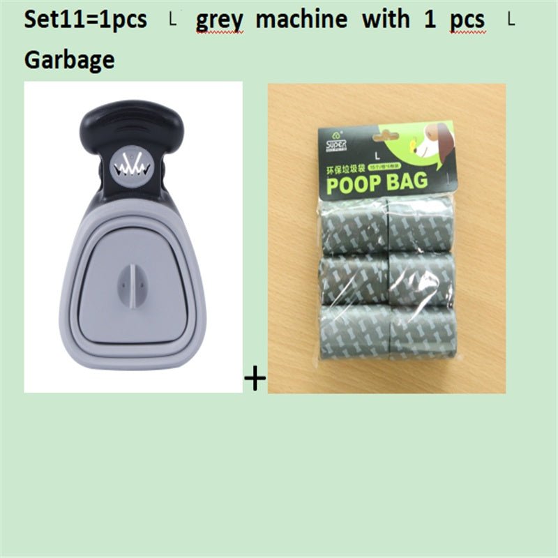 Dog Pet Travel Foldable Pooper Scooper With 1 Roll Decomposable bags Poop Scoop Clean Pick Up Excreta Cleaner Epacket Shipping - Amazitshop
