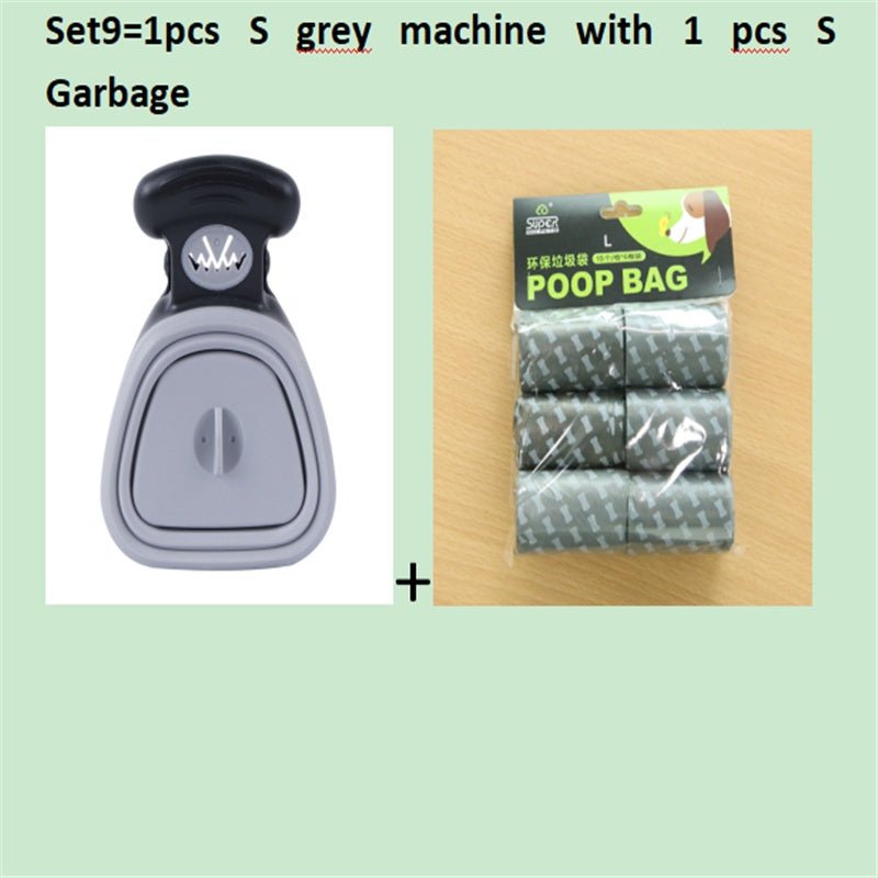 Dog Pet Travel Foldable Pooper Scooper With 1 Roll Decomposable bags Poop Scoop Clean Pick Up Excreta Cleaner Epacket Shipping - Amazitshop