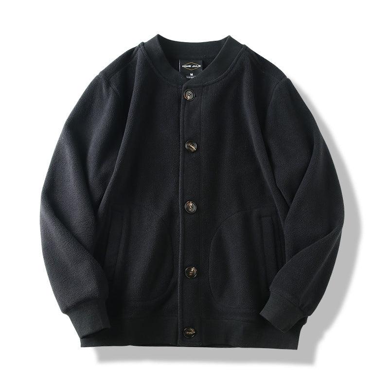 Double Sided Polar Fleece Solid Color Long Sleeve - Amazitshop