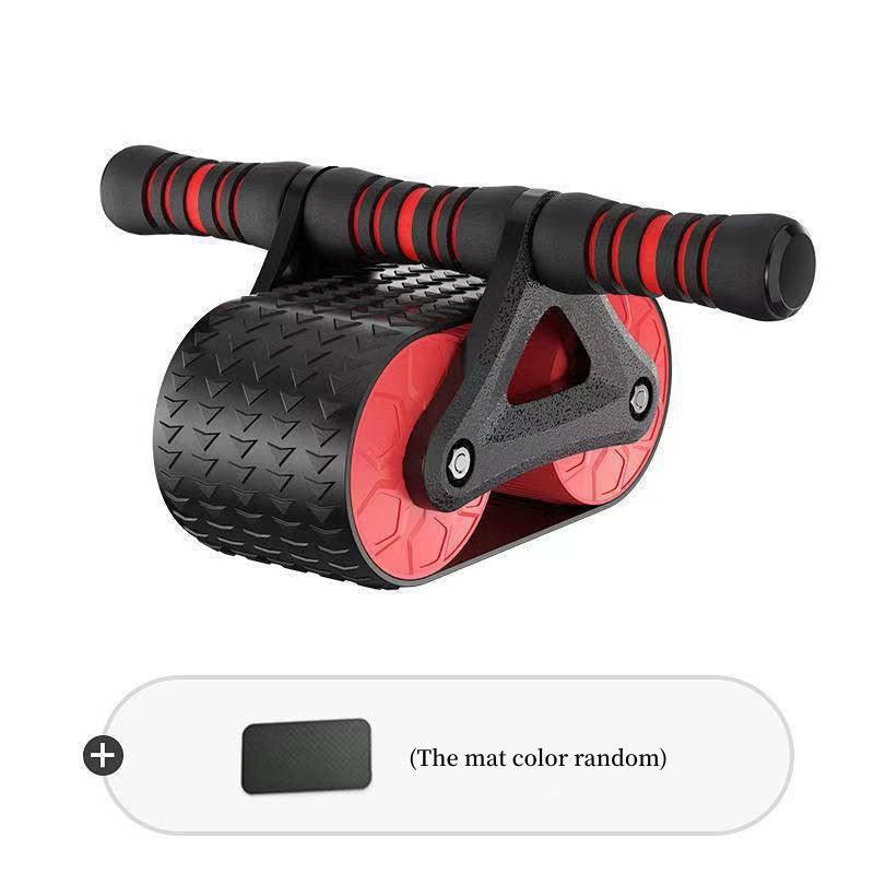 Double Wheel Abdominal Exerciser Women Men Automatic Rebound Ab Wheel Roller Waist Trainer Gym Sports Home Exercise Devices - Amazitshop