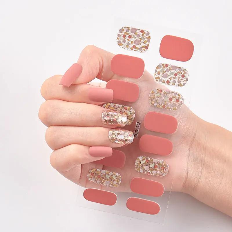 Gilding Cat's Eye Letter Color Nail Sticker by amazitshop