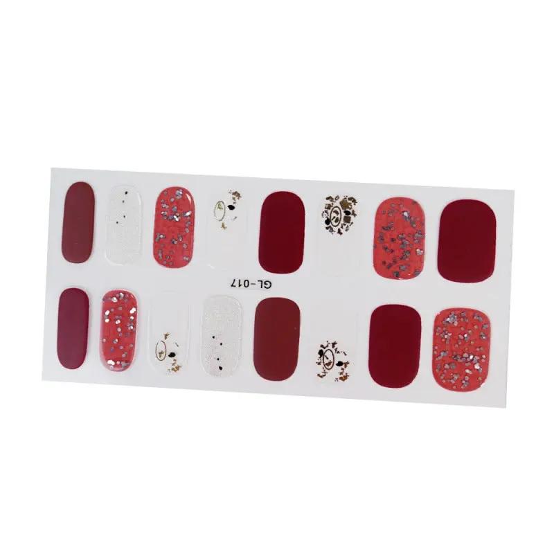 Gilding Cat's Eye Letter Color Nail Sticker by amazitshop