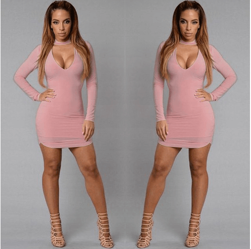 EBay fast selling, European, American, bursting, V collar, cocktail dresses and dress sexy dresses - Amazitshop
