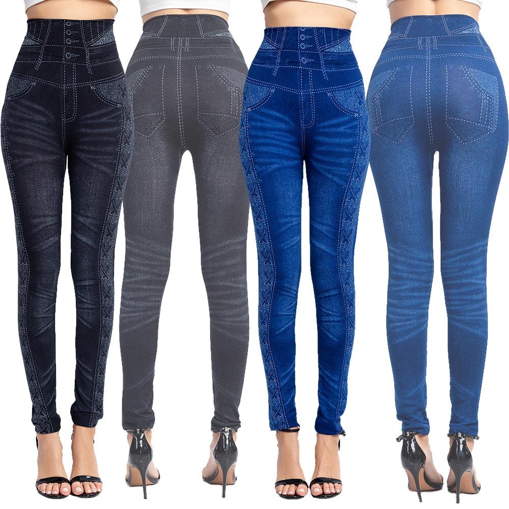 Effortless Style: Women's Denim Leggings for Comfort and Chic - Amazitshop