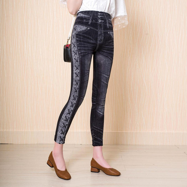 Effortless Style: Women's Denim Leggings for Comfort and Chic - Amazitshop