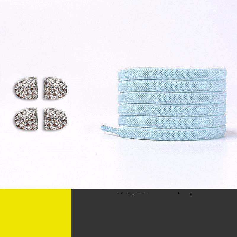 Elastic Tying - Free Shoelace Retainer Flat Color Shoelace Rope - Amazitshop