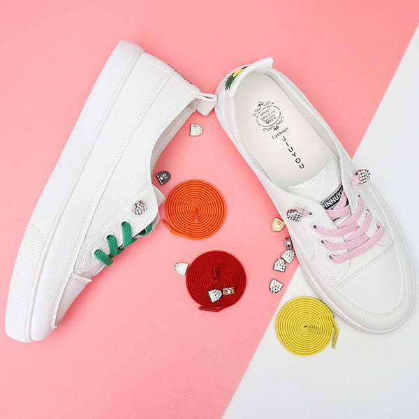 Elastic Tying - Free Shoelace Retainer Flat Color Shoelace Rope - Amazitshop