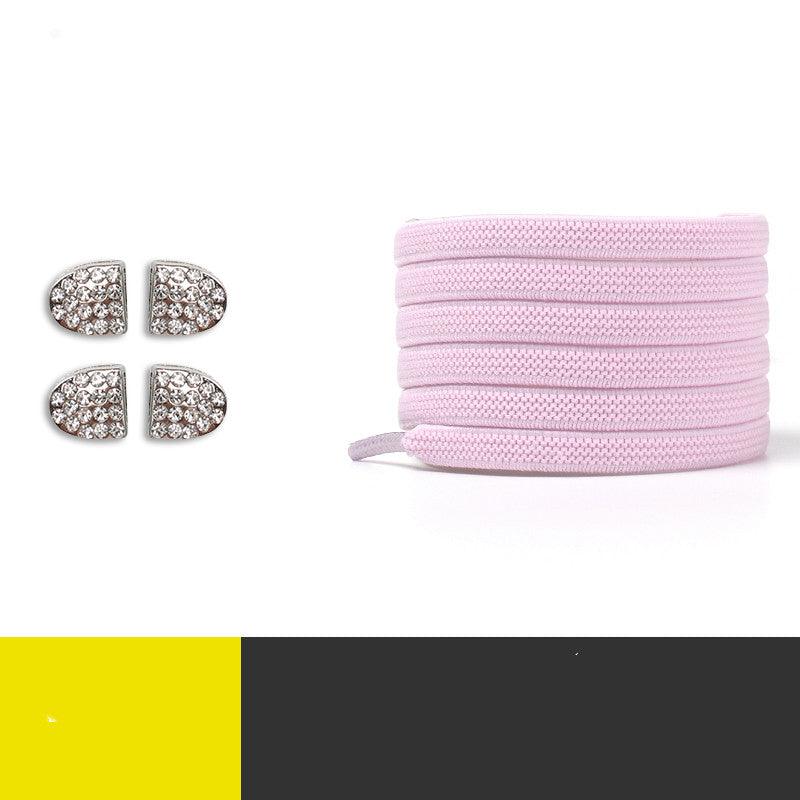 Elastic Tying - Free Shoelace Retainer Flat Color Shoelace Rope - Amazitshop