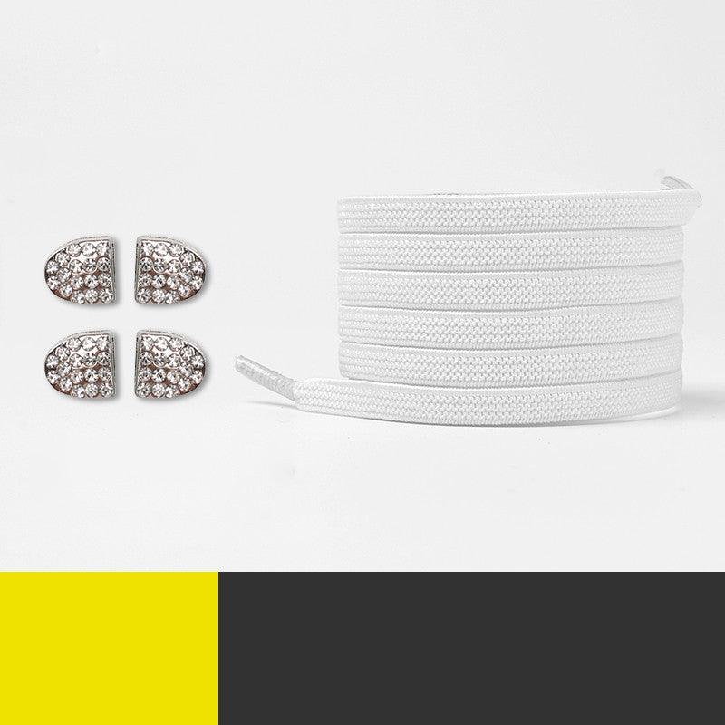 Elastic Tying - Free Shoelace Retainer Flat Color Shoelace Rope - Amazitshop