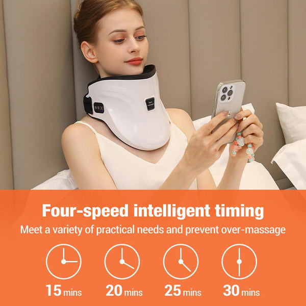 Electric Hot Compress Neck Fixed Traction Air Pressure Kneading Massage Instrument - Amazitshop