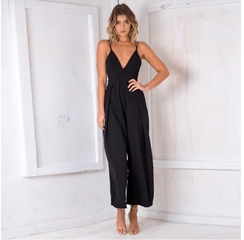 Elegant Jumpsuits Wide Leg Pants - Amazitshop