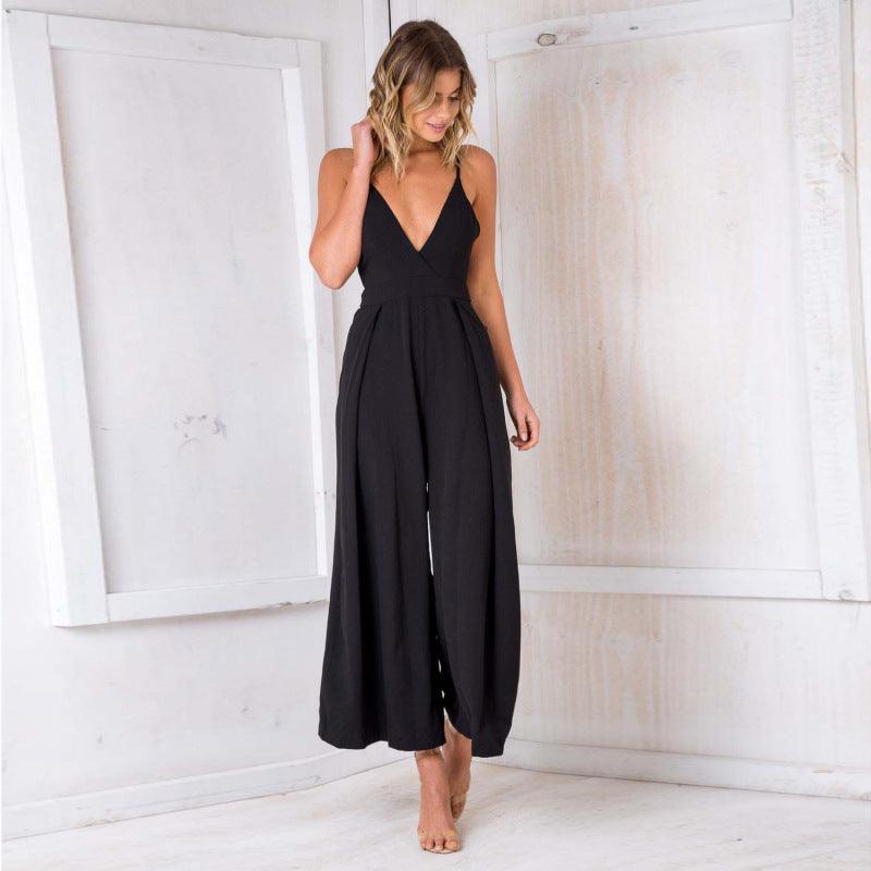 Elegant Jumpsuits Wide Leg Pants - Amazitshop