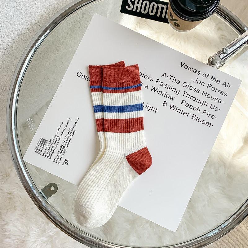 Embroidered Socks For Children With Double Stitches - Amazitshop