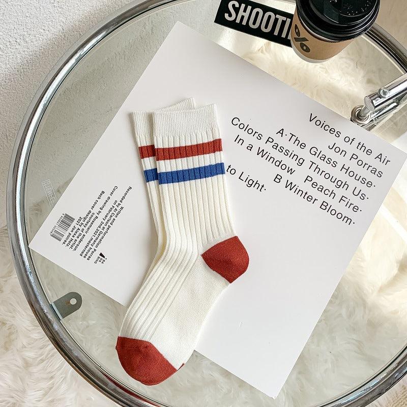 Embroidered Socks For Children With Double Stitches - Amazitshop