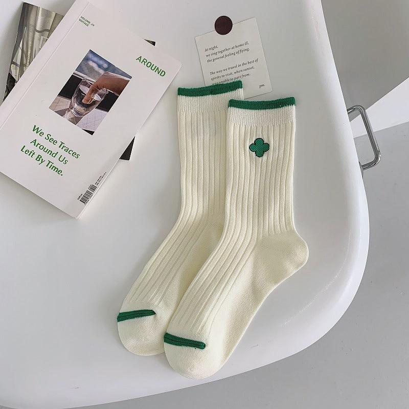 Embroidered Socks For Children With Double Stitches - Amazitshop