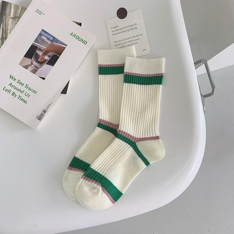 Embroidered Socks For Children With Double Stitches - Amazitshop