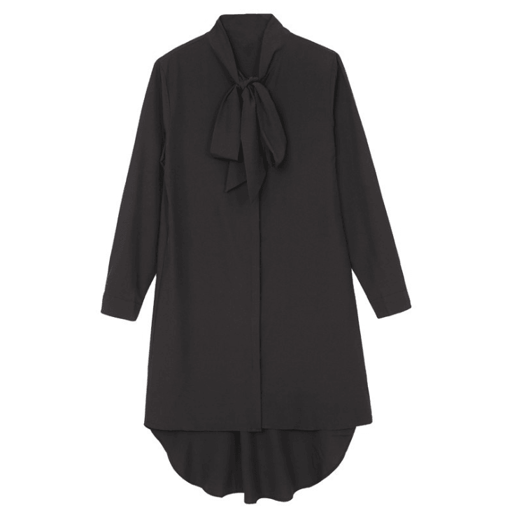 European and American fashion style loose long shirts, long - sleeved blouses - Amazitshop