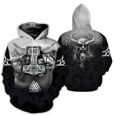 European And American Men's 3D Digital Printing Wolf Dog Hooded Sweater - Amazitshop