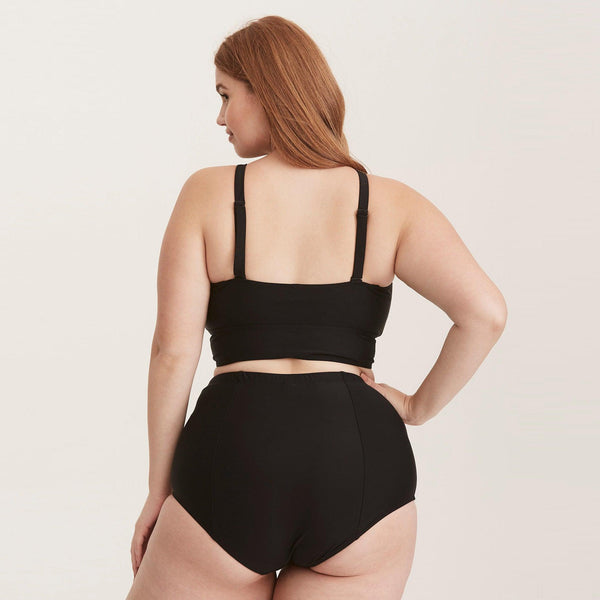 European and American plus fertilizer plus high waist swimsuit fat lady plus size bikini - Amazitshop