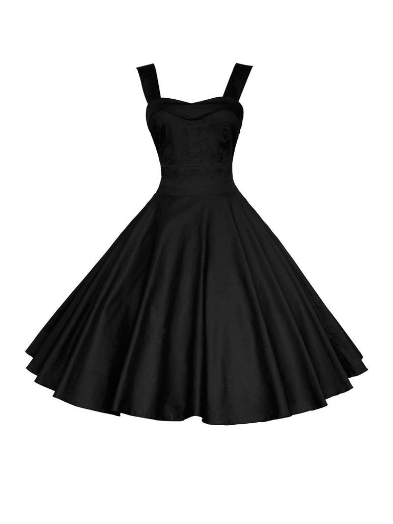 European And American Retro High - waisted Puffy Dress - Amazitshop