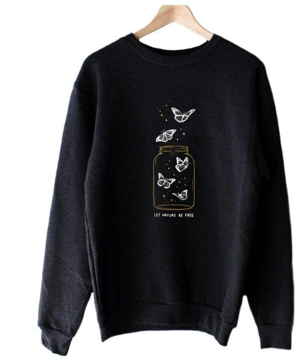 European and American Street Fashion Casual Round Collar Hoodie - Amazitshop