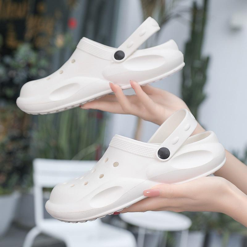 EVA Hole Shoes Beach Casual Baotou Sandals Non - slip Garden Clogs Shoes - Amazitshop