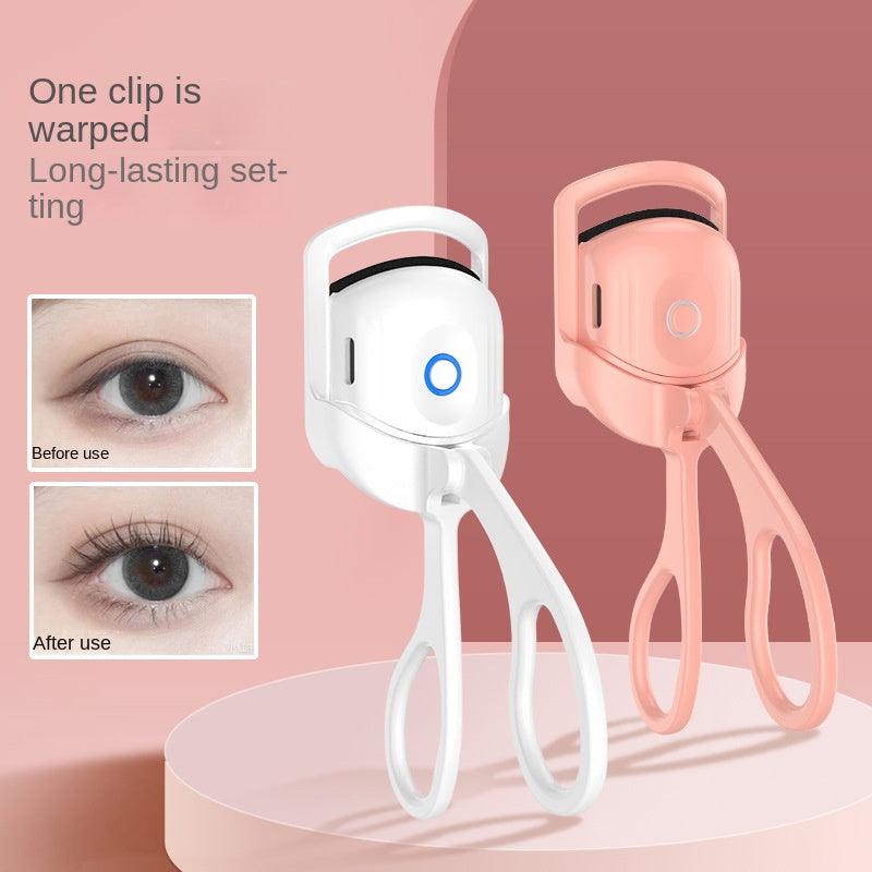 Eyelash Curler Portable Electric Heated Comb Eye Lash Long Lasting Eyelashes Curls Thermal Eyelash Curler Makeup Tools Heated Eyelash Curlers,Rechargeable Electric Eyelash Curler,Handheld Eyelash Heat - Amazitshop
