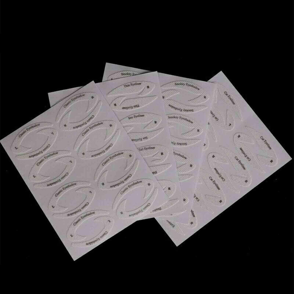 Eyeliner Makeup Template Stickers 4 Cards Pack - Amazitshop